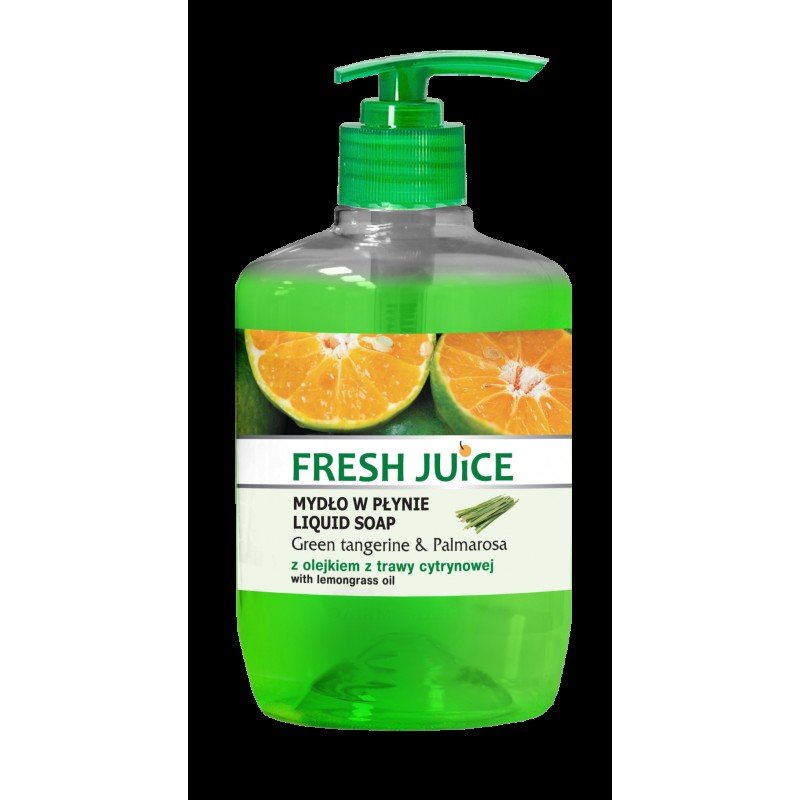 Fresh Juice Kremowe mydło w płynie Green Tangerine & Palmarosa z Olejkiem z Trawy Cytrynowej 460 ml