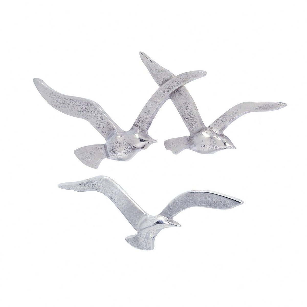 Dekoria Dekoracja Birds Silver 39x2x13cm 812-251