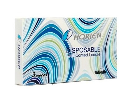 Horien, Disposable, Soczewki miesięczne -6.50 krzywizna 8,6, 3 szt.