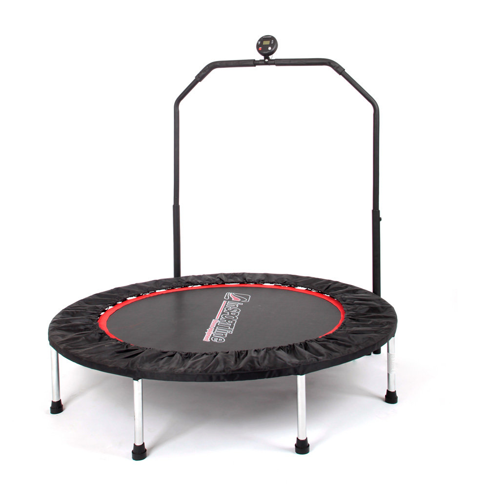 Insportline Trampolina fitness z poręczą i komputerem Profi Digital 122cm 3732