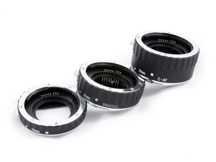 Canon Automatyczny pierścienie pośrednie 3-częściowy 31 MM, 21 MM i 13 MM do makrofotographie pasuje do EF/EF-S
