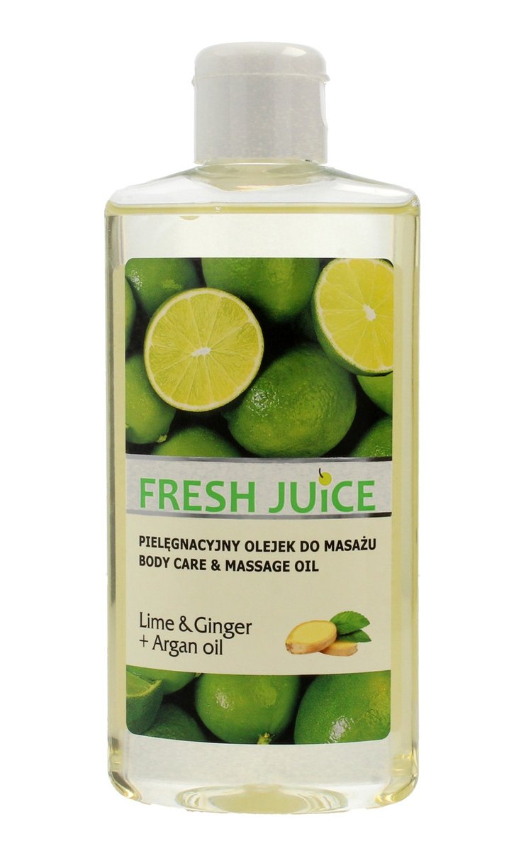 Fresh Juice Fresh Juice Lime & Ginger + Argan oil Pielęgnacyjny olejek do masażu 150ml