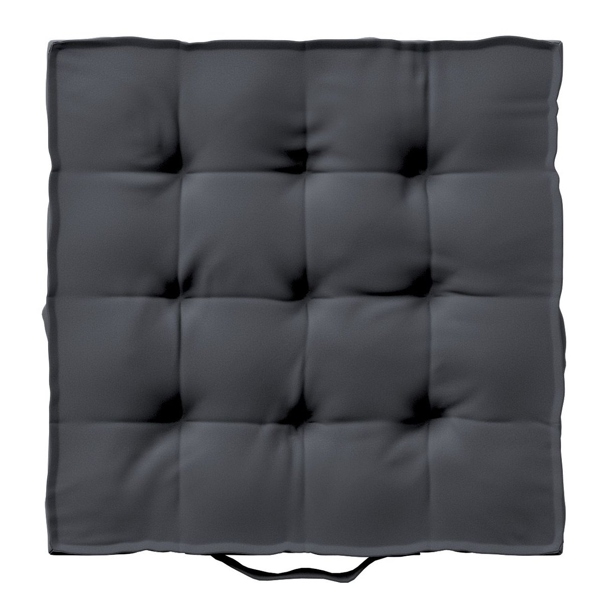 Dekoria Siedzisko Kuba na krzesło grafitowy szary 50 × 50 × 10 cm Velvet 211-704-12