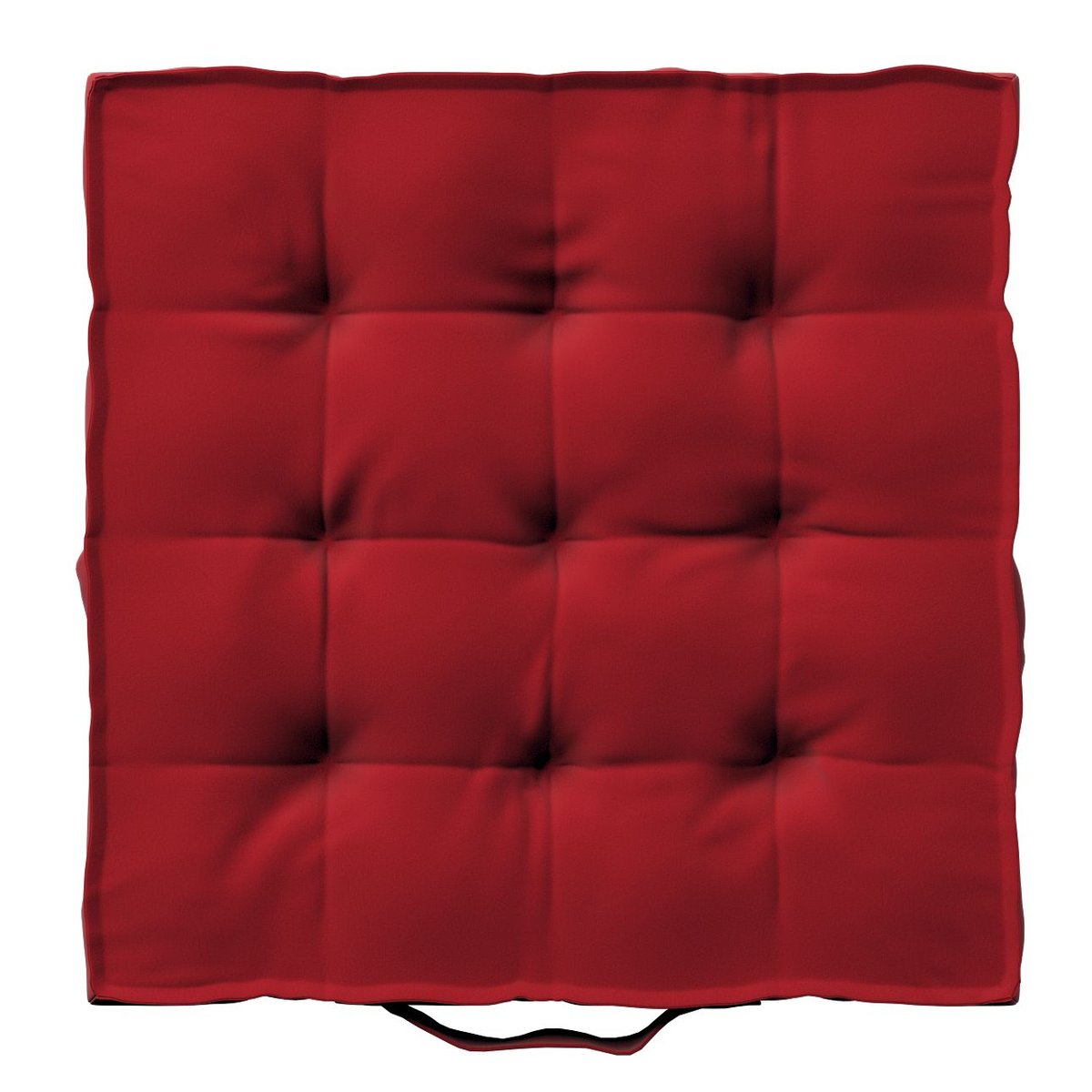 Dekoria Siedzisko Kuba na krzesło intensywna czerwień 50 × 50 × 10 cm Velvet 211-704-15