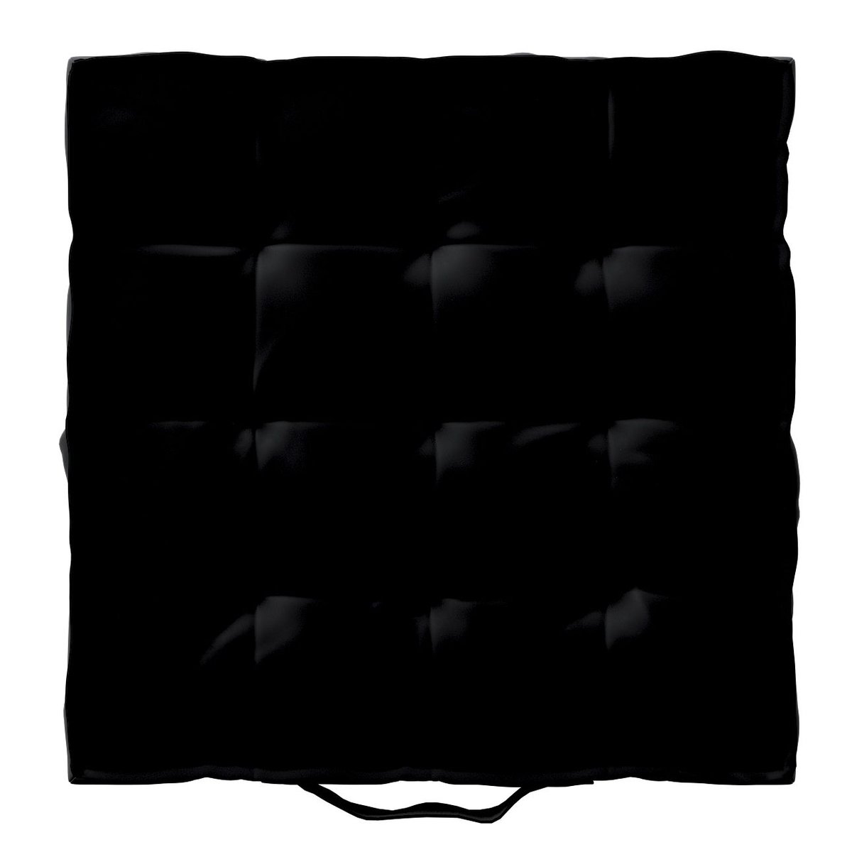 Dekoria Siedzisko Kuba na krzesło głęboka czerń 50 × 50 × 10 cm Velvet 211-704-17