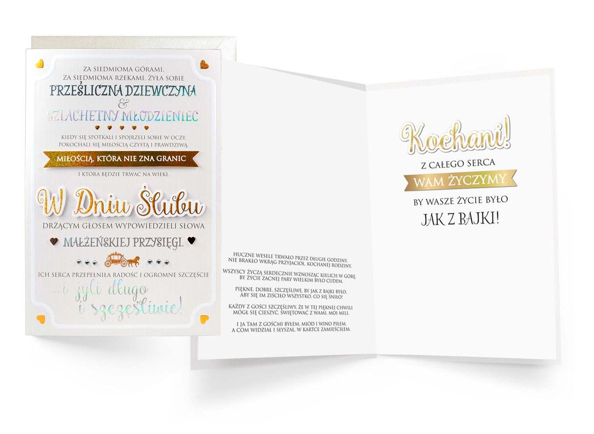 Passion cards Karnet primus W dniu ślubu KPE-0118