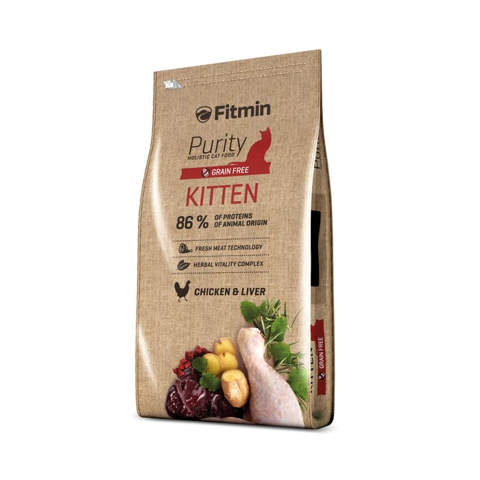 Karma dla kociąt i kotek FITMIN Cat Purity Grain Free Kitten, 400 g