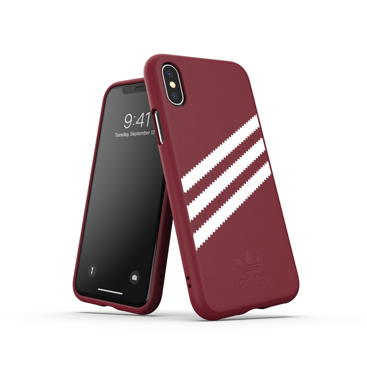 Adidas Originals OR Moulded Sude Case ciemnoczerwony do iPhone XS/X 8718846064842