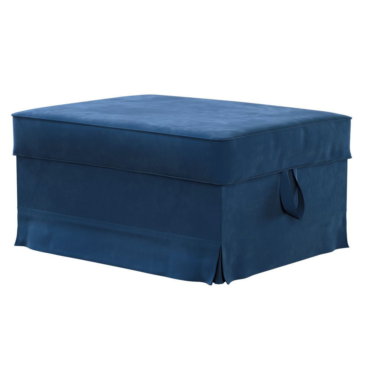 Dekoria Pokrowiec na podnóżek Ektorp Bromma granat 60 x 79 x 42 cm Velvet
