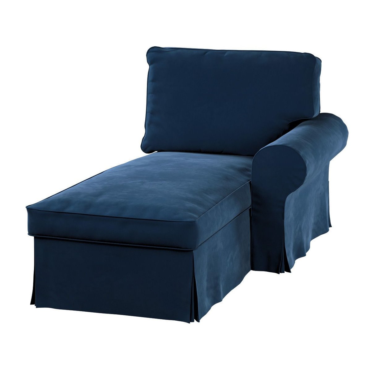 Dekoria Pokrowiec na szezlong Ektorp prawy granat 84 x 166 x 73 cm Velvet 641-704-29