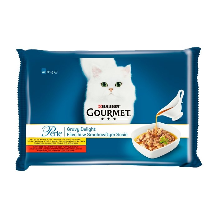 Purina Kot Gourmet Perle Fileciki w Smakowitym Sosie 4x85g