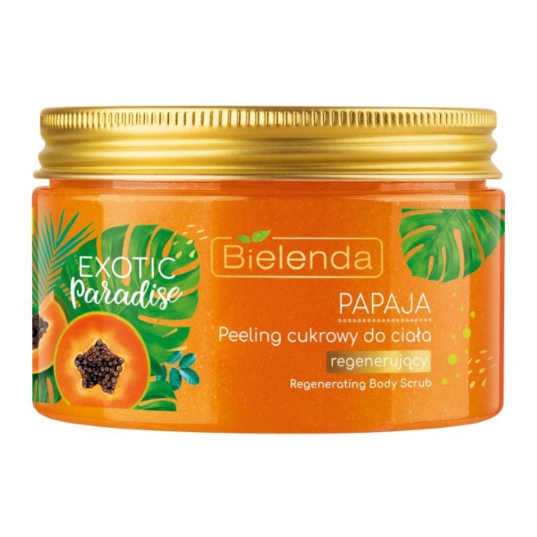 Bielenda Exotic Paradise cukrowy peeling do ciała 350g Papaja