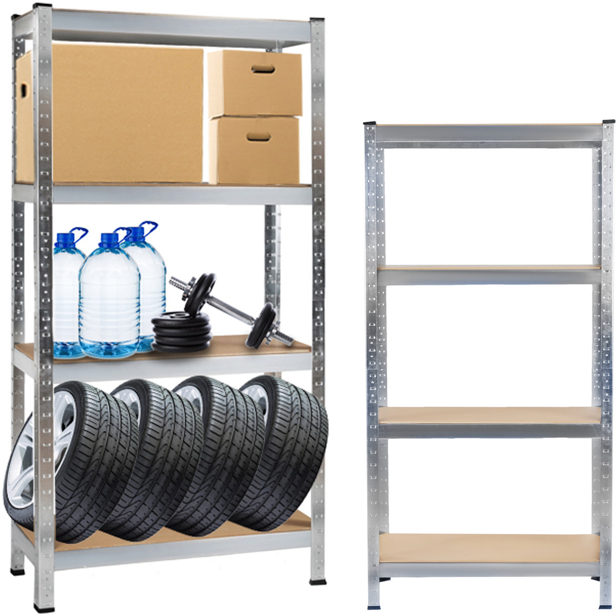 Regał Magazynowy Metalowy 4 Półki 150x75x30 540kg