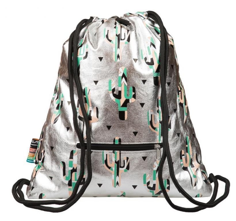 Plecak na sznurkach Silver Cactus