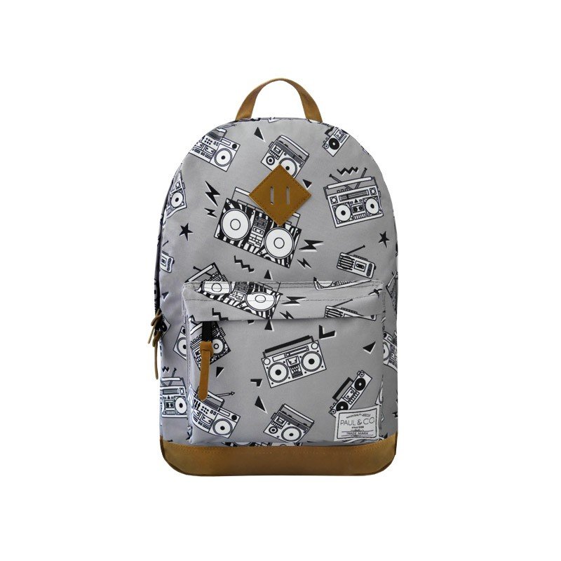 Incood Plecak Magnetofony szary