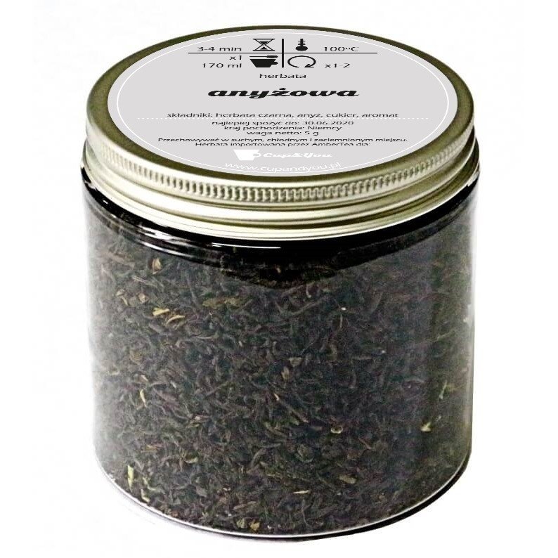 Herbata czarna smakowa CUP&YOU, anyżowa, 140 g