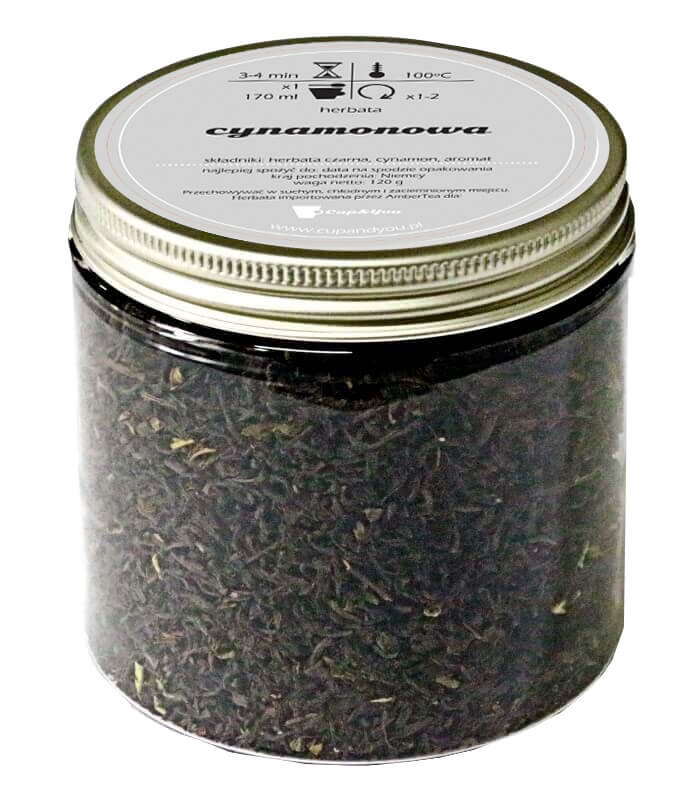 Herbata czarna smakowa CUP&YOU, cynamonowa, 120 g