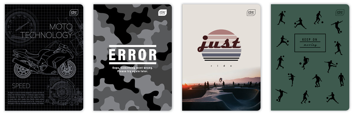 Interdruk Zeszyt A5/60k kratka Int Trends Boys Fol A 10