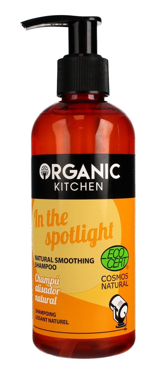 Organic Surge Kitchen Kitchen W centrum uwagi Naturalny szampon do włosów wygładzający 260ml
