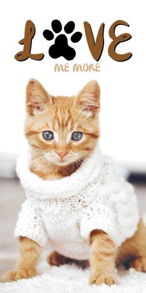 Zdjęcia - Ręcznik FARO  70x140 kąpielowy kot kotek kiciuś na basen 