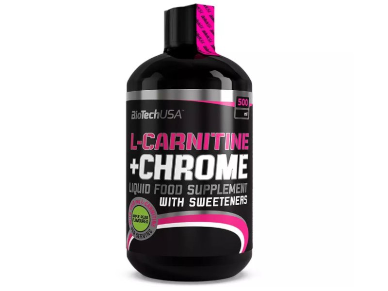 BioTechUSA L-Carnitine + Chrome - 500ml - Orange