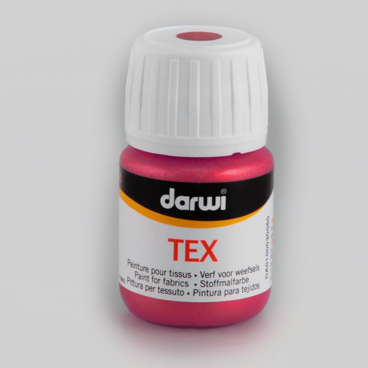 Farba do tkanin, 30 ml, perłowo czerwona