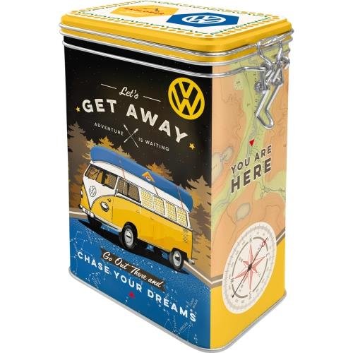 Nostalgic-Art 31102 Volkswagen VW Bulli  Let's Get Away., aromat Puszka 31102