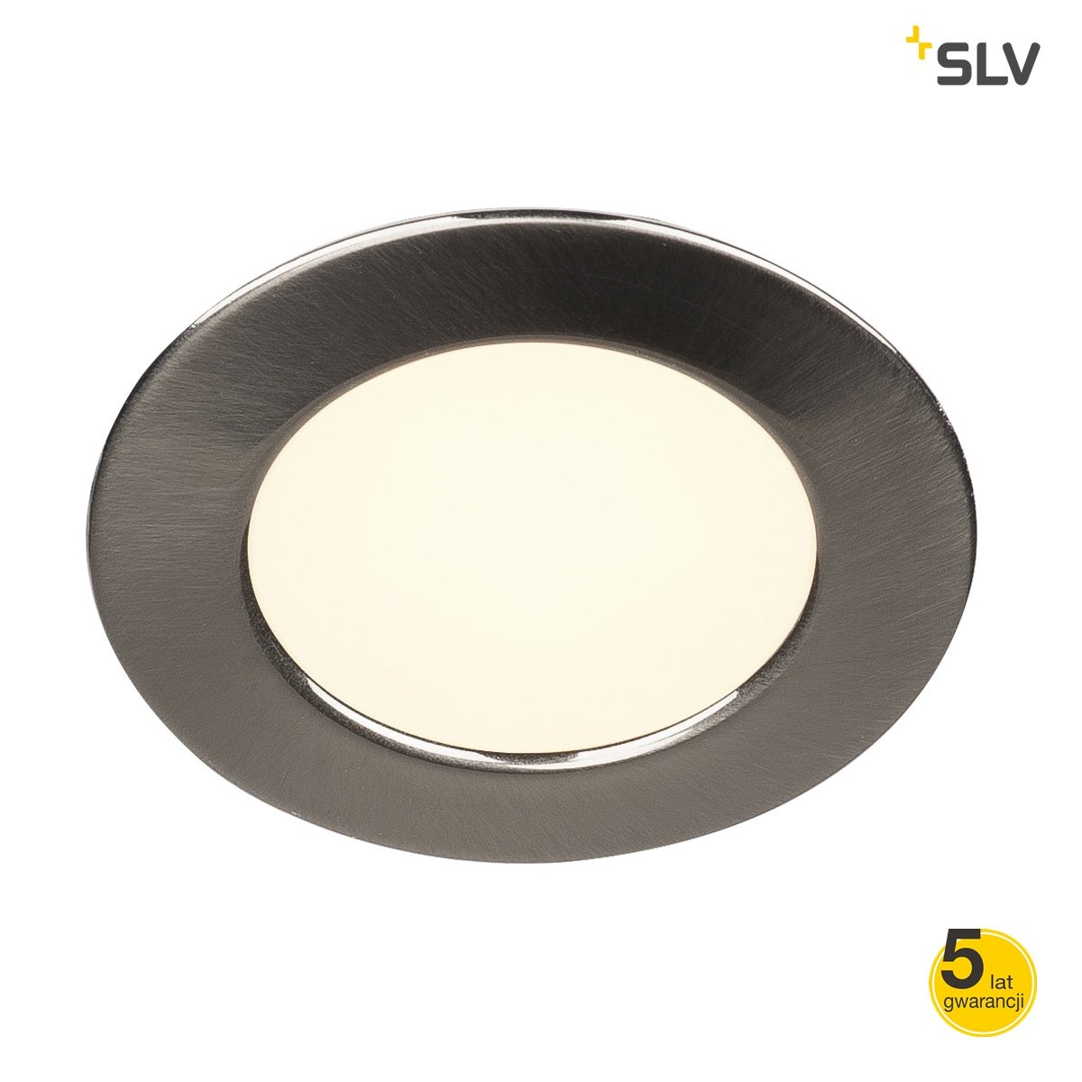 SLV SPOTLINE Downlight DL 126 LED okrągły szczotk metal 2700K 112165