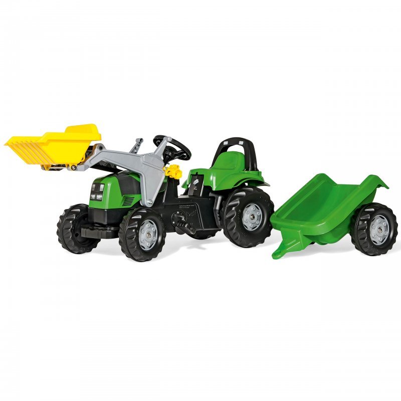 Rolly Toys Traktor Deutz Agrolux z ładowaczem i przyczepą 023196