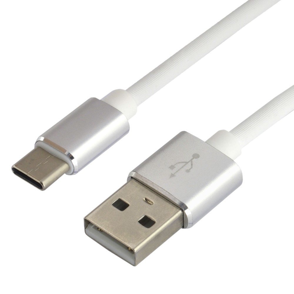 everActive Kabel przewód silikonowy USB USB-C Typ-C everActive CBS-1CW 100cm z obsługą szybkiego ładowania do 3A biały CBS-1CW