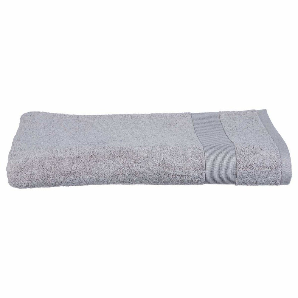 Atmosphera Ręcznik kąpielowy z bawełny organicznej szary kolor pasuje do każdej łazienki 150 x 100 cm B015EZS5MK