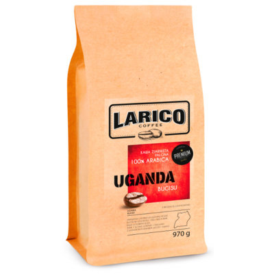 Larico Coffee Kawa ziarnista wypalana metodą tradycyjną Uganda Bugisu 970 g