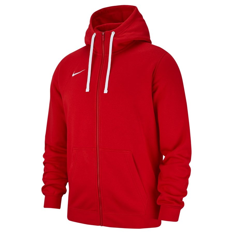 Nike, Bluza męska, Hoodie FZ FLC TM Club 19, czerwony, rozmiar S