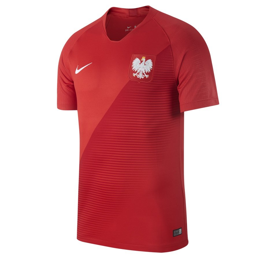 Nike, Koszulka dziecięca, Reprezentacji Polski, Y Stadium JSY SS Away, czerwony, rozmiar L