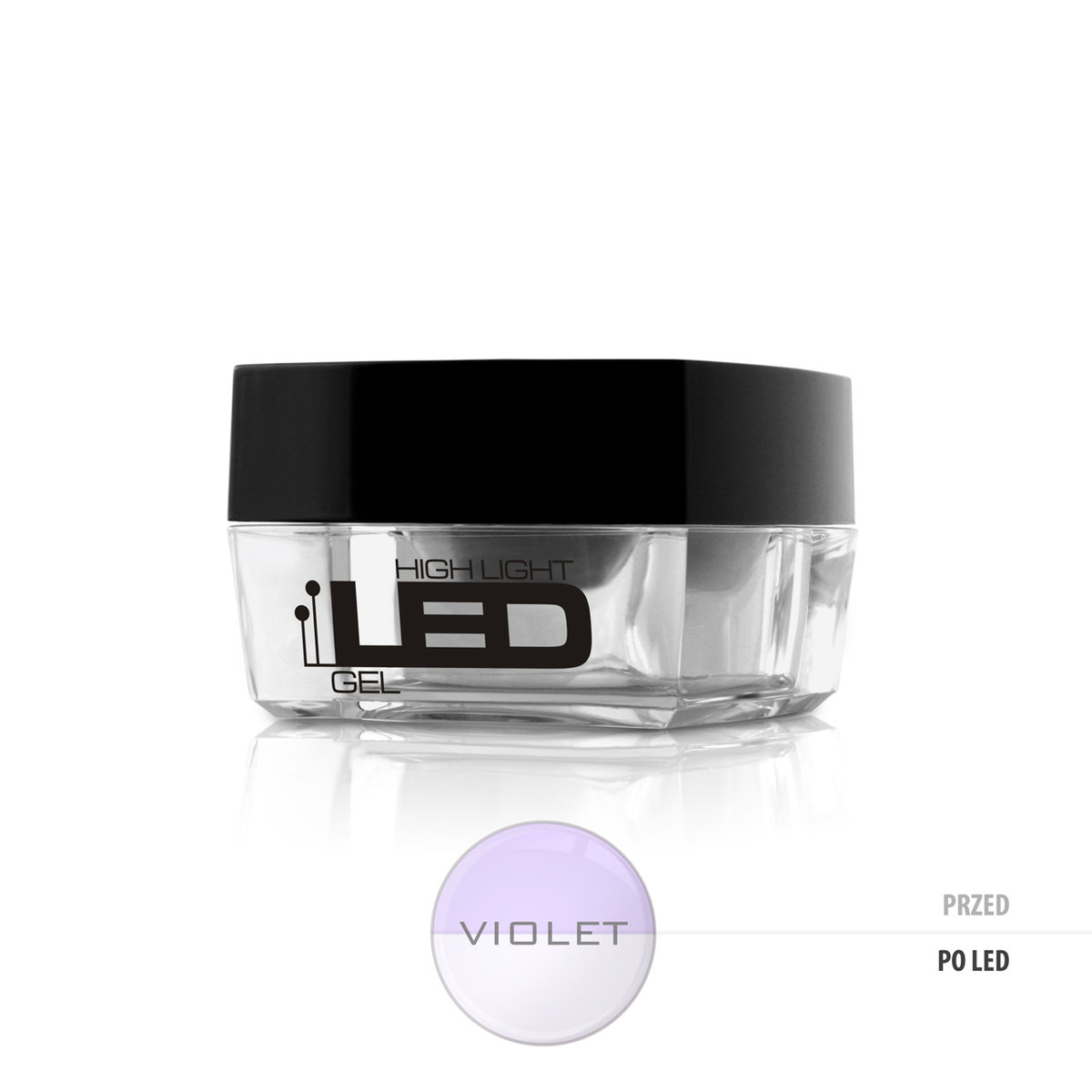 Silcare High Light Led Gel średniogęsty jednofazowy żel do paznokci Violet 30g