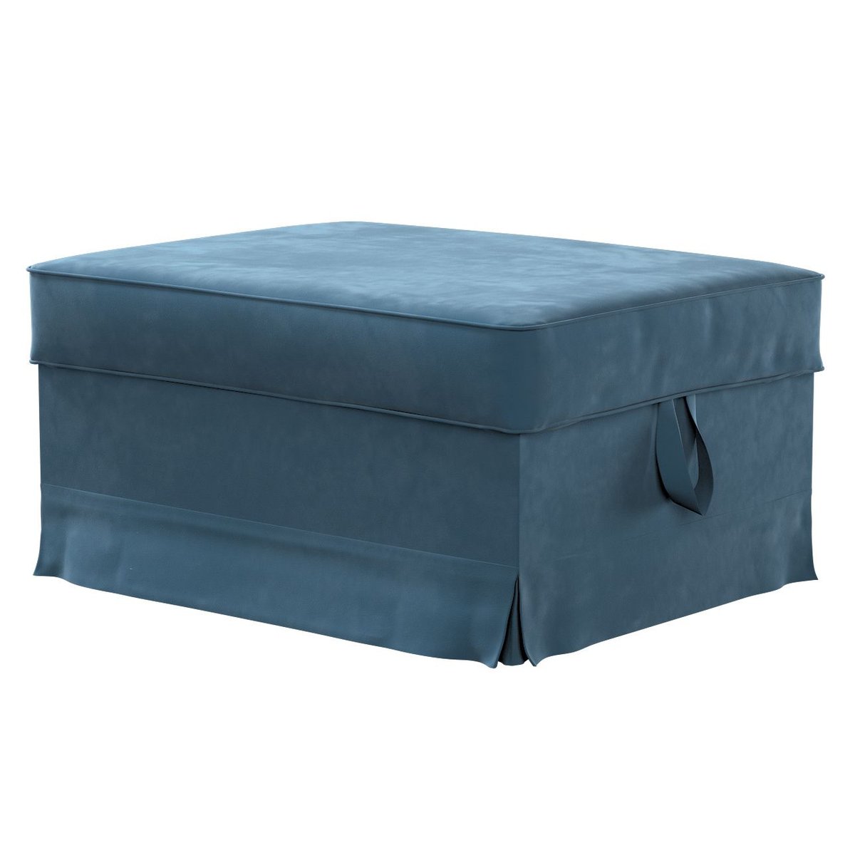 Dekoria Pokrowiec na podnóżek Ektorp Bromma pruski błękit 60 x 79 x 42 cm Velvet 614-704-16