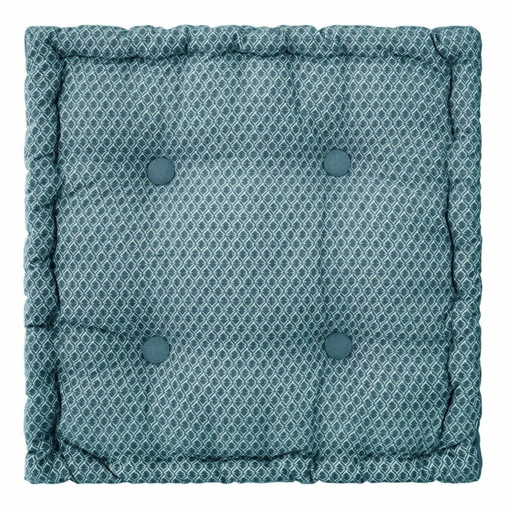Atmosphera Elegancka kwadratowa poduszka podłogowa OTTO w kolorze morskiego błękitu B07LC2ZZ5J