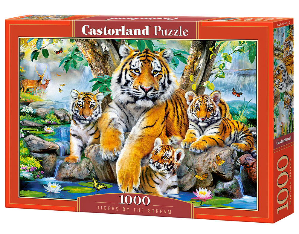 Castorland Puzzle 1000 Tigers by the Stream