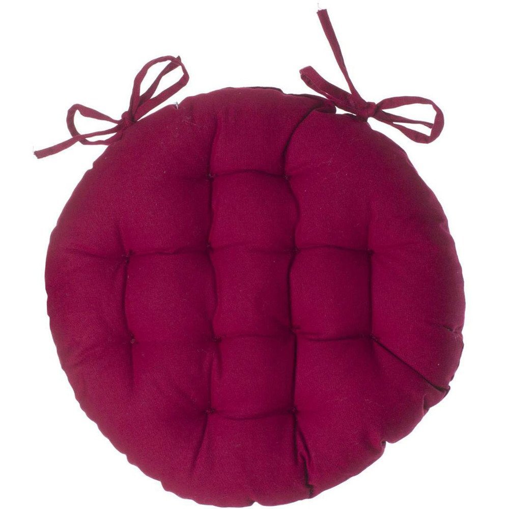 Atmosphera GALETTE CHAISE RONDE ROUGE D40 B01C3MQDQC