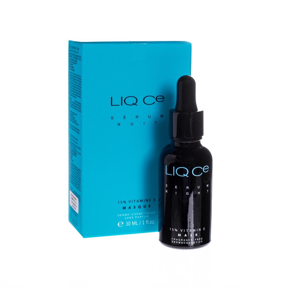 Liq CE Serum Night 15% Vitamin E Mask, dwufazowe serum regenerująco-odżywcze na noc, 30ml 7062047