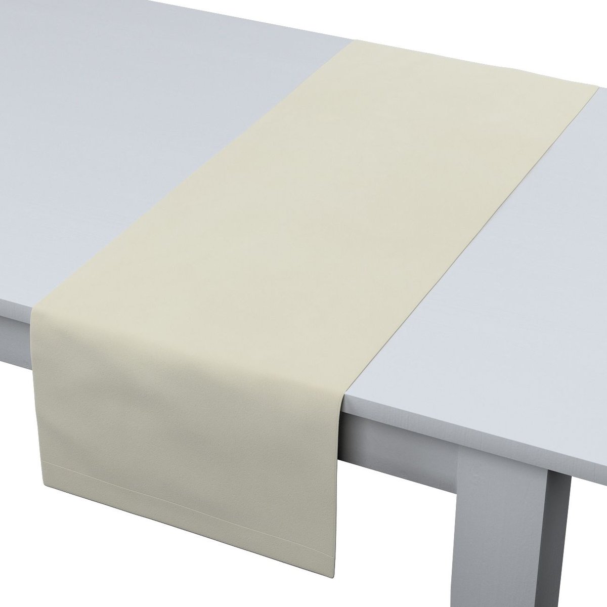 Dekoria pl Bieżnik prostokątny śmietankowa biel 40 × 130 cm Velvet 410-704-10