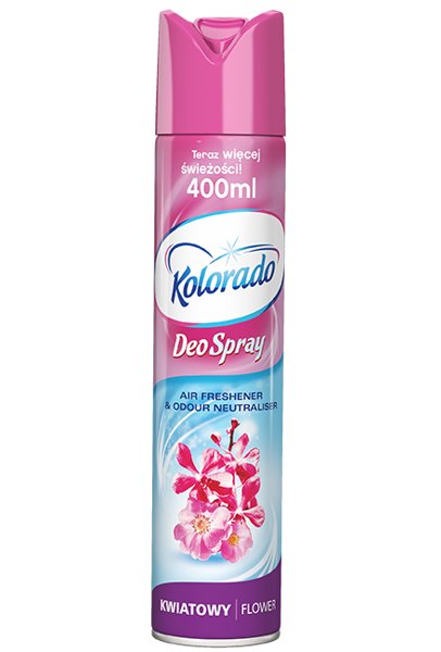 Kolorado Odświeżacz powietrza Deo Spray-Kwiatowy 400ml Kwiatowy 890-uniw