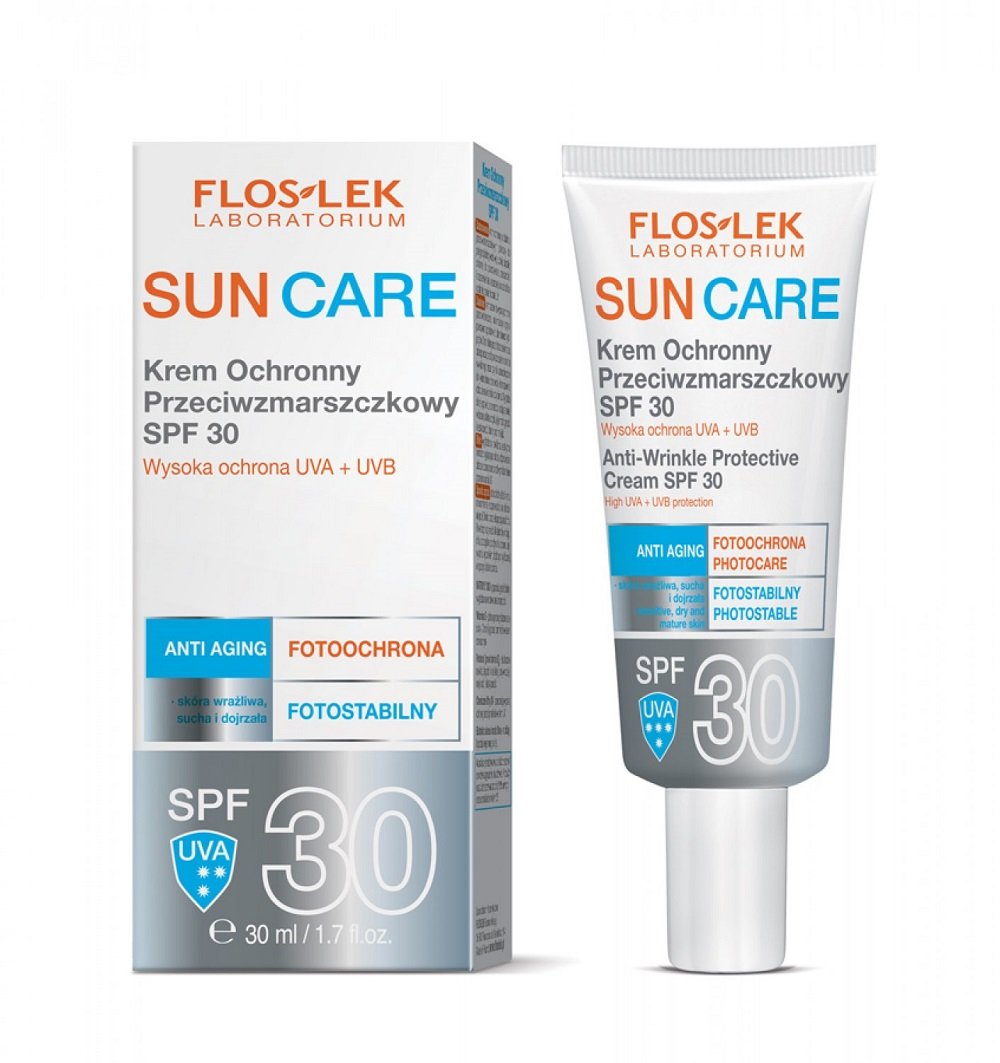 Flos-Lek Sun Care Krem ochronny przeciwzmarszczkowy SPF30 30ml