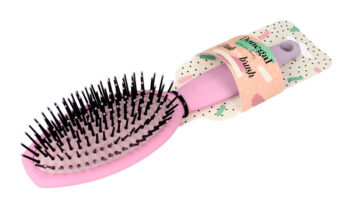 Donegal Szczotka owalna z poduszką Pink Lychee Brush 1273