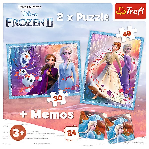 Trefl Puzzle 2w1 + memos Tajemnicza kraina