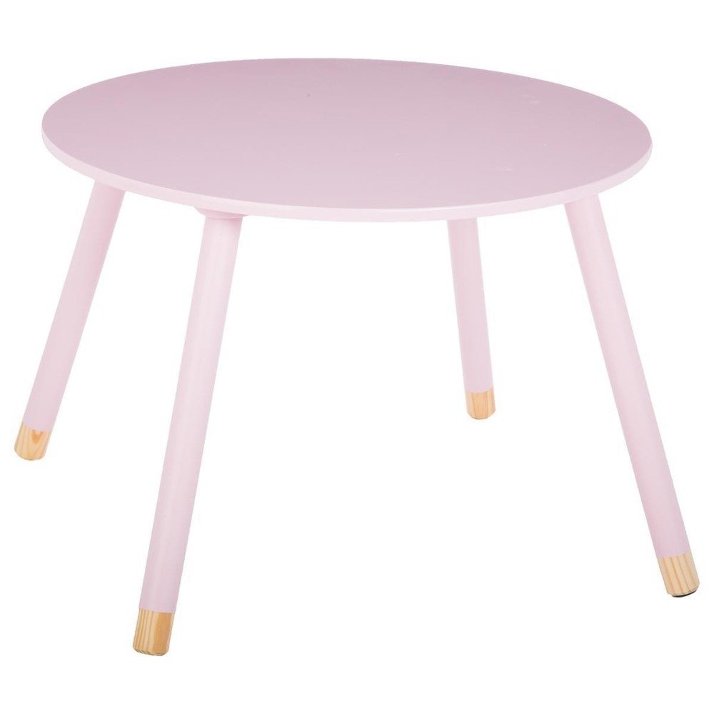 producent niezdefiniowany Różowy stolik dziecięcy okrągły 43 cm 60 cm jja-127152