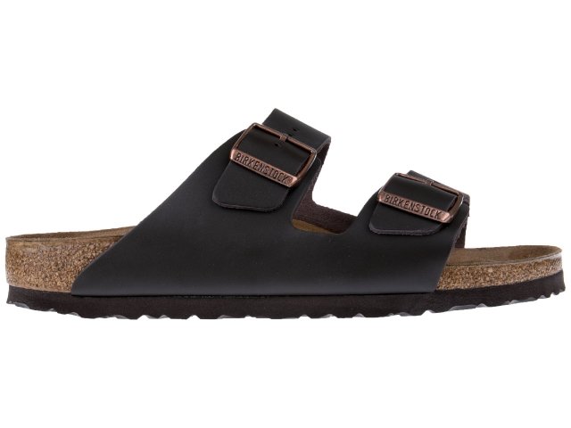 Birkenstock, Klapki męskie, Arizona NL Dunkelbraun, czarny, rozmiar 41