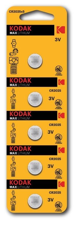 Bateria CR2025 KODAK Max Lithium, Li, 1 szt.