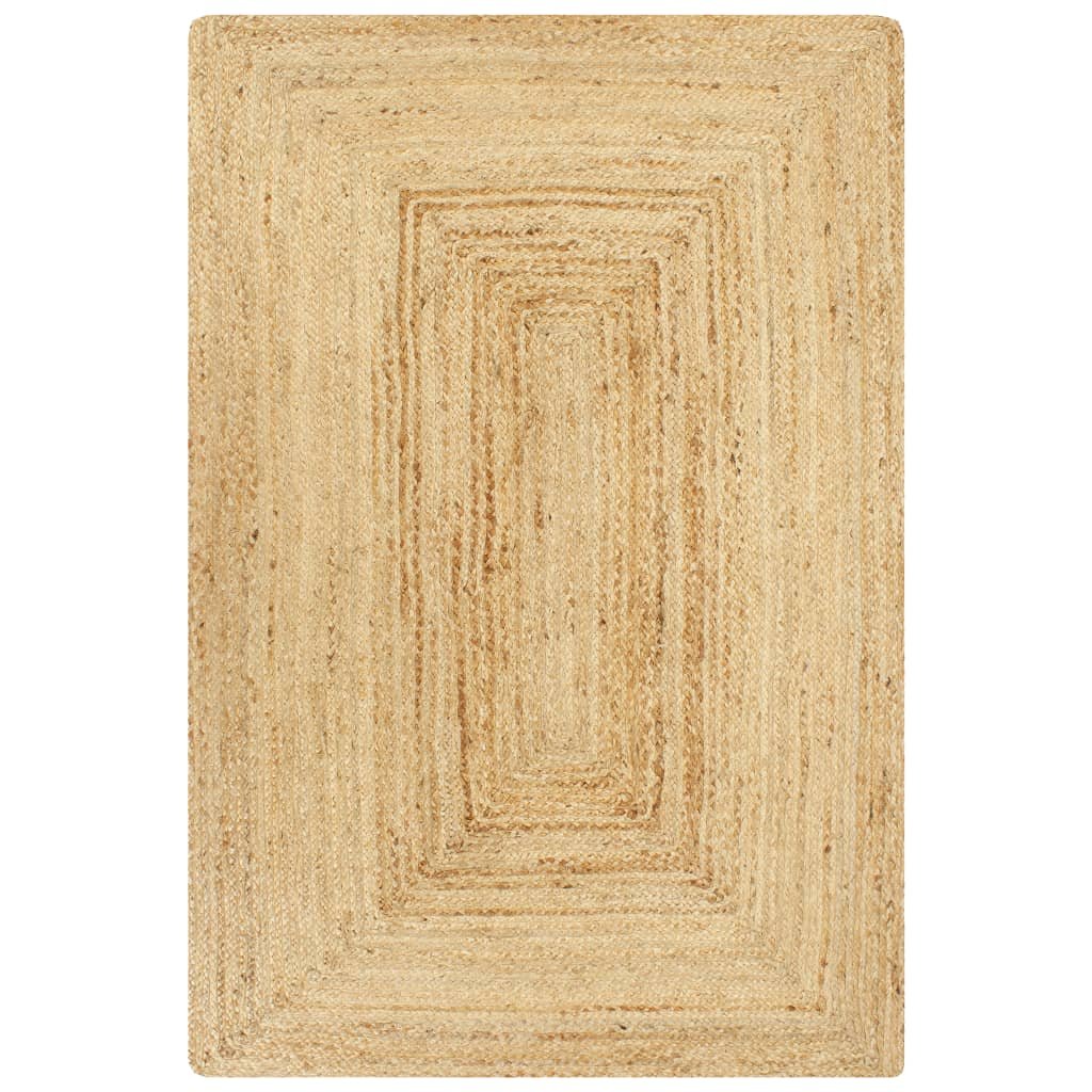 vidaXL Ręcznie wykonany dywan, juta, naturalny, 120x180 cm Ręcznie wykonany dywan, juta, naturalny, 120x180 cm