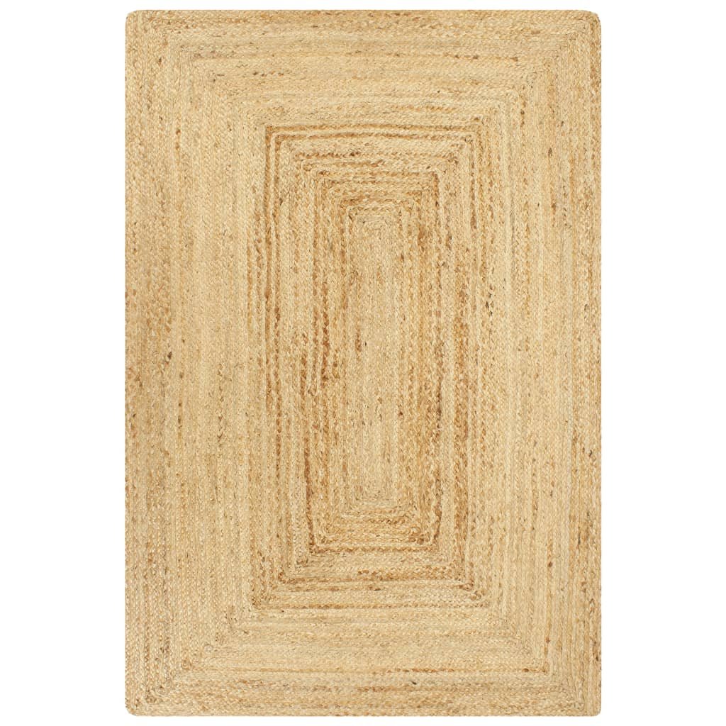 vidaXL Ręcznie wykonany dywan, juta, naturalny, 160x230 cm 133730